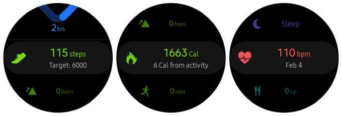 Samsung Gear S3 Frontier Health Apps image - samsung-health