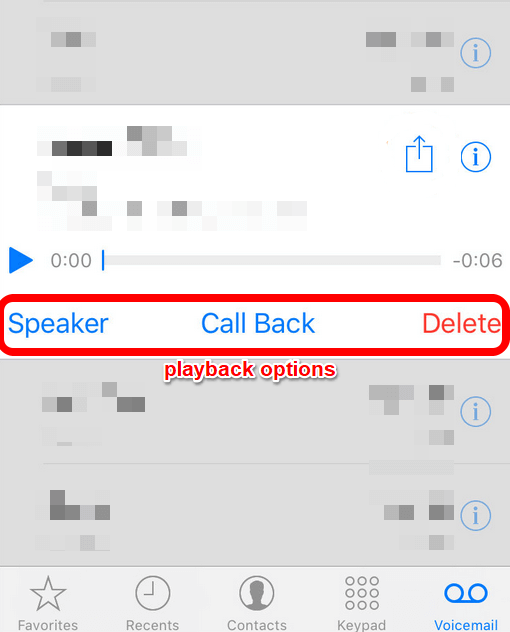 How To Listen To Your Voicemail Messages On iPhone image 2 - setup-voicemail-messages-smartphone-access-messages-iPhone-playback-options