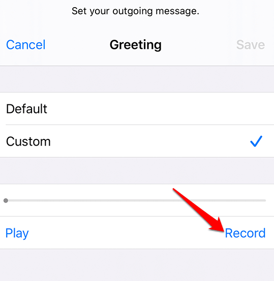 Record a Custom Greeting For Voicemail image 3 - setup-voicemail-messages-smartphone-access-messages-iPhone-record