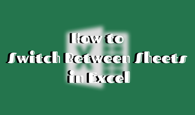 shortcut for switching sheets in excel on a mac