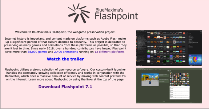 older versions of adobe flash player