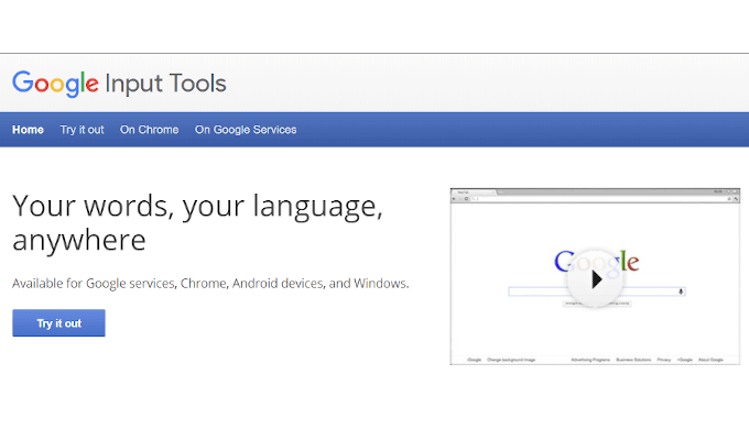 google input tools for mac