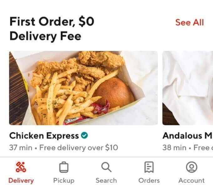 Grubhub vs. DoorDash: Ease of Use image - doordash-app