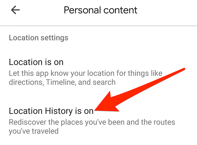 Enable/Disable Google Maps Location History image 8 - location-history-settings-android