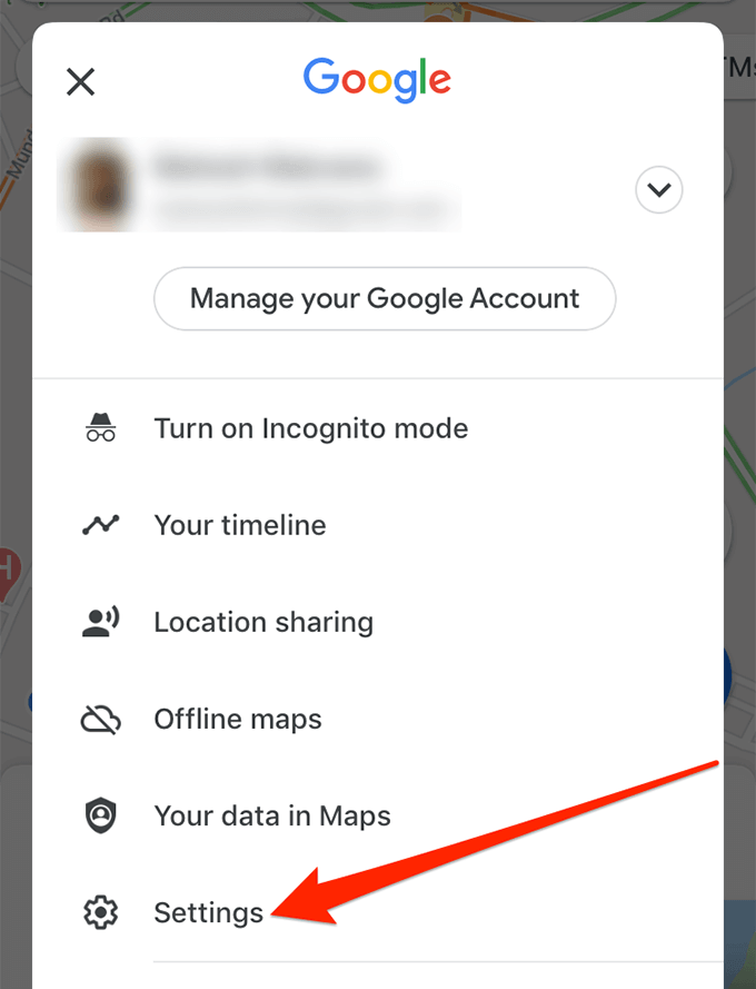 Maps Settings Iphone 