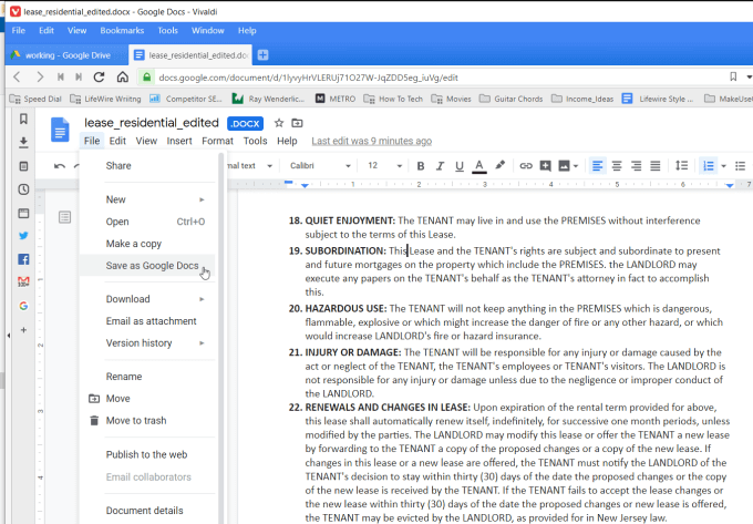 Convert a PDF To Google Doc <a href=