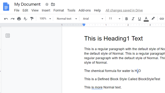 lower subscript google docs