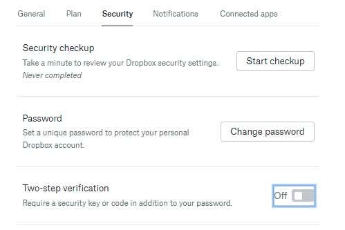 How To Use Two-Factor Authentication On Dropbox image 2 - DropBox-2FA-2