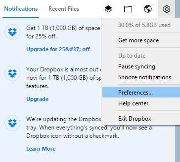 dropbox for mac doesn