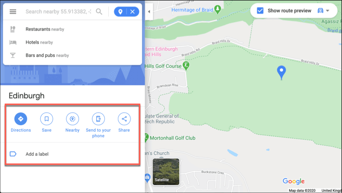 drop pin google maps desktop