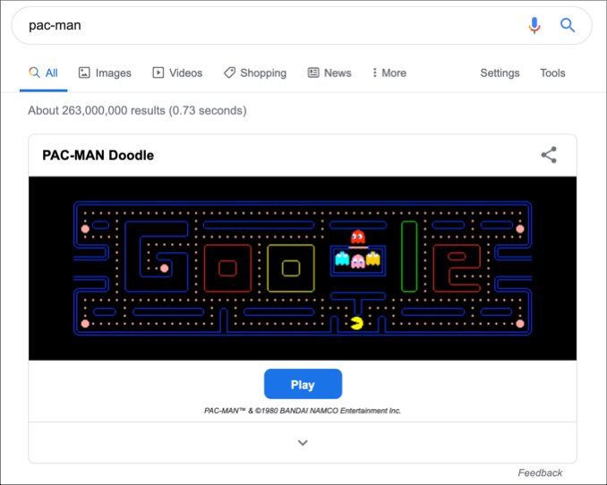 play classic snake on google