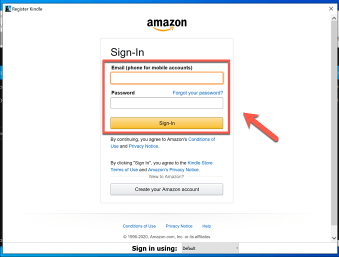 How To Download &amp; Use The Kindle Desktop App image - Kindle-Desktop-Sign-In
