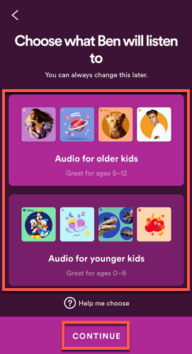 How To Create a Spotify For Kids Account image 5 - Spotify-Kids-Set-Music-Age-Category