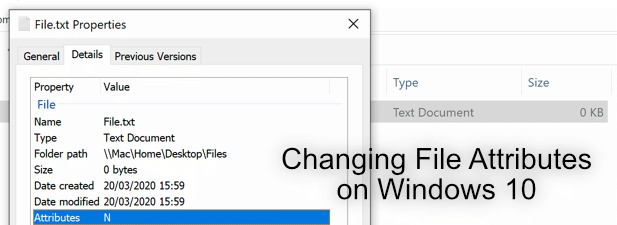 windows 10 cant change file details