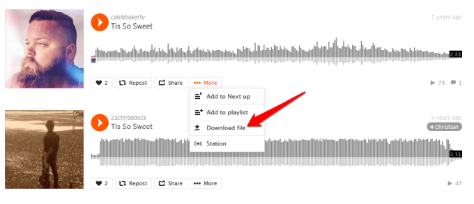 download wav files on soundcloud