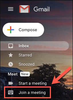 Creating and Joining a Google Meet Meeting image 4 - Gmail-Join-Meet-Meeting