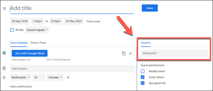 Scheduling a Google Meet Meeting image 2 - Google-Calendar-Invite-Users