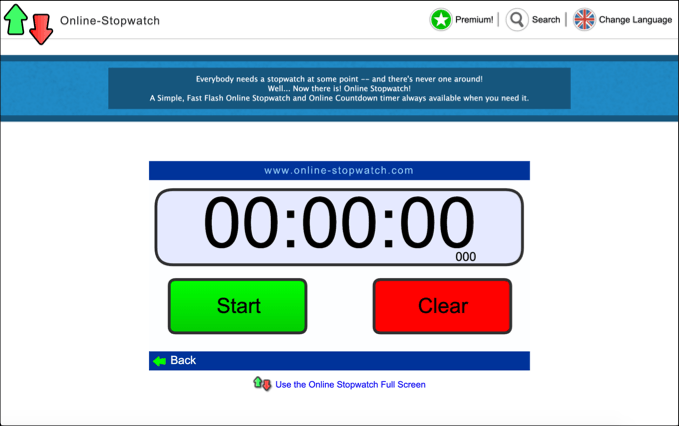 online timer clock hour