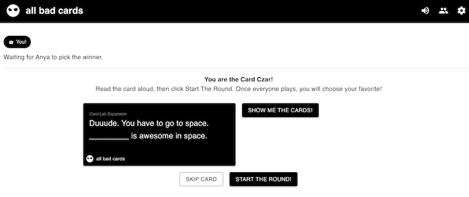 cards against humanity online multiplayer reddit