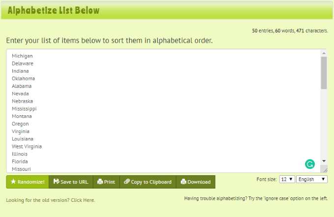 5 Sites to Alphabetize and Sort Text Lists Online - 53