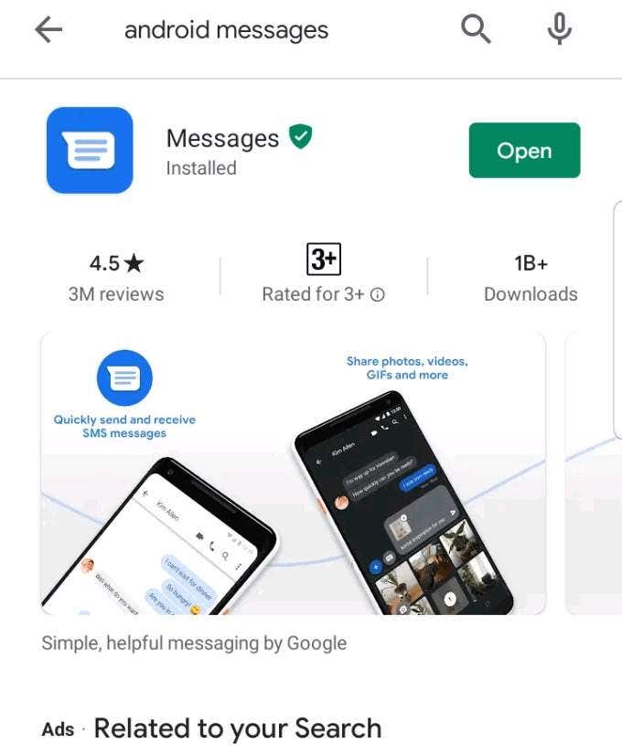 samsung messages app download