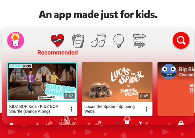 YouTube Kids (Android &amp; iOS) image - best-music-apps-kids-youtube-kids