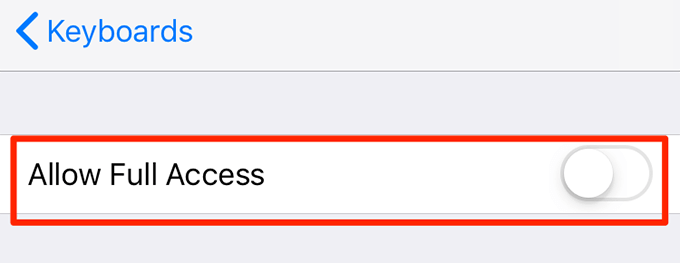 Fix Gboard Not Working On iOS (iPhone/iPad) image 7 - disable-gboard-full-access