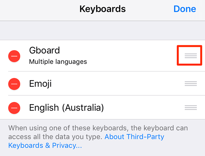 Fix Gboard Not Working On iOS (iPhone/iPad) image 9 - gboard-default-keyboard