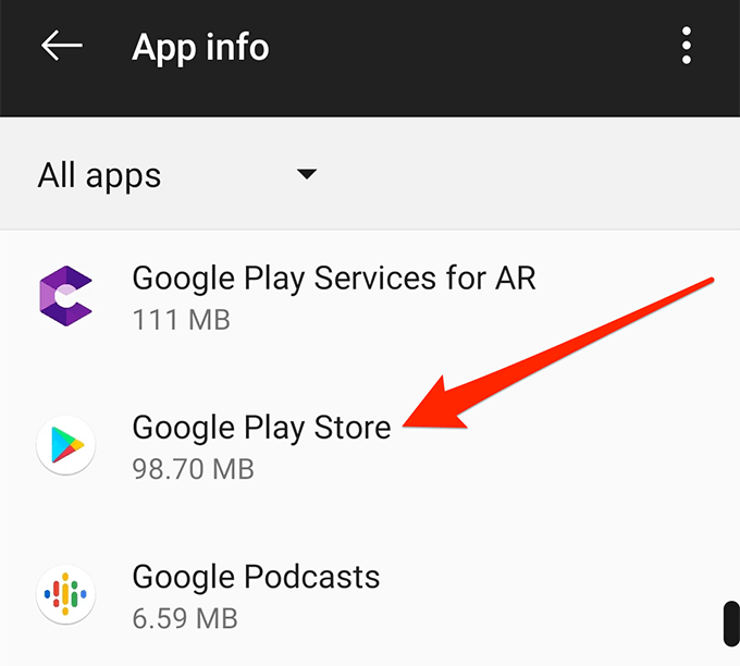 How To Fix a Google Play Store White Screen image 3 - google-play-store