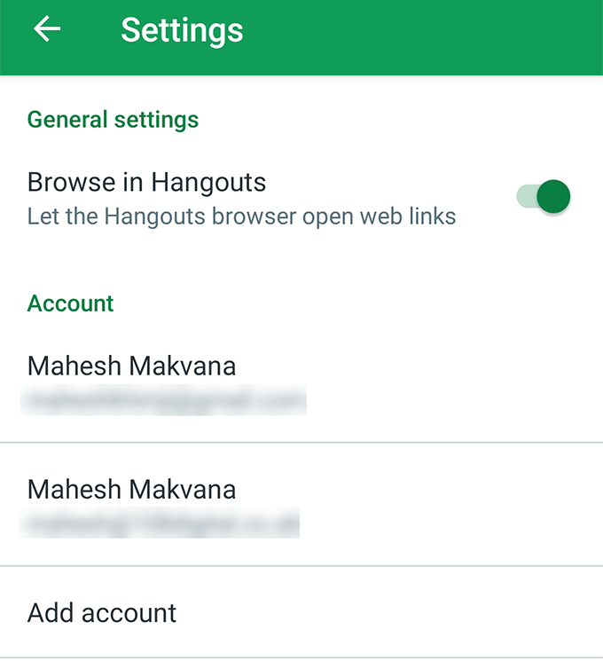 How To Turn Off Read Receipts In Google Hangouts image 2 - hangouts-account