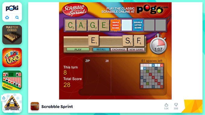 pogo scrabble blast free online