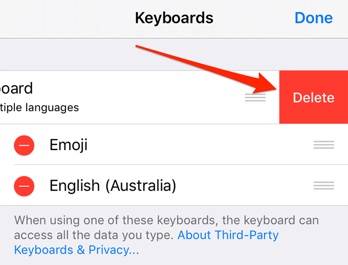 Fix Gboard Not Working On iOS (iPhone/iPad) image 11 - remove-gboard