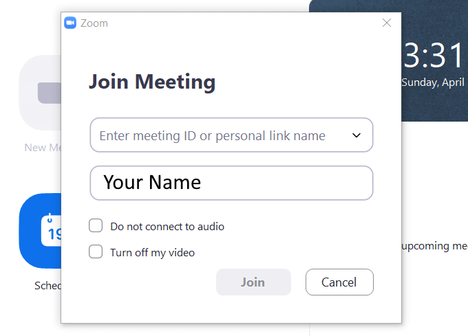 can i join a zoom meeting without a camera