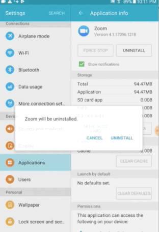 Reinstalling Zoom on Linux image - unistall-zoom-android