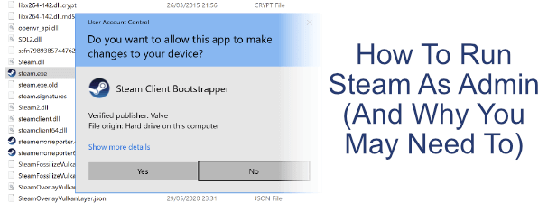 How to make a steam game run as admin