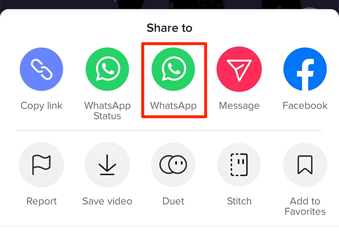 Download TikTok Videos On Android image 10 - android-share-whatsapp