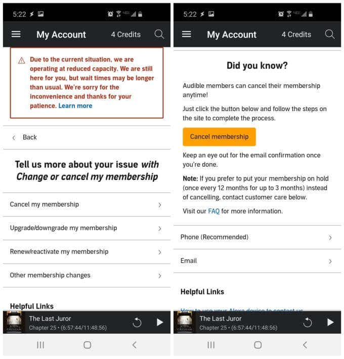 How To Cancel Audible image 2 - cancel-membership2