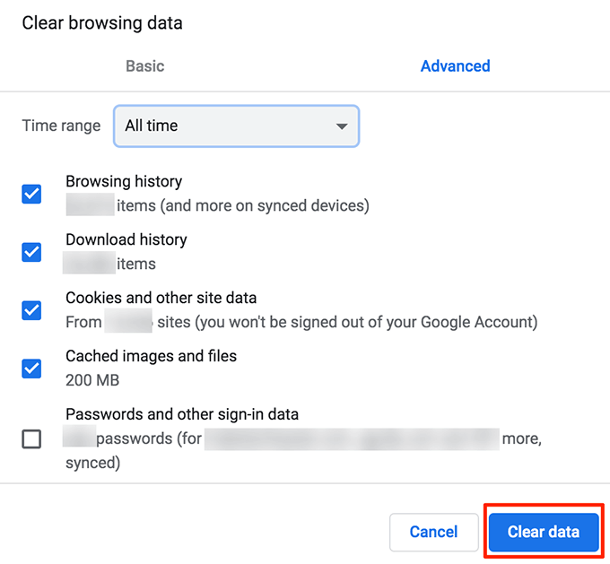 Clear Your Browsing History &amp; Other Data image 2 - clear-chrome-data