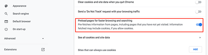 Preload The Web Pages That You’ll Be Visiting image 4 - enable-preload-web-pages