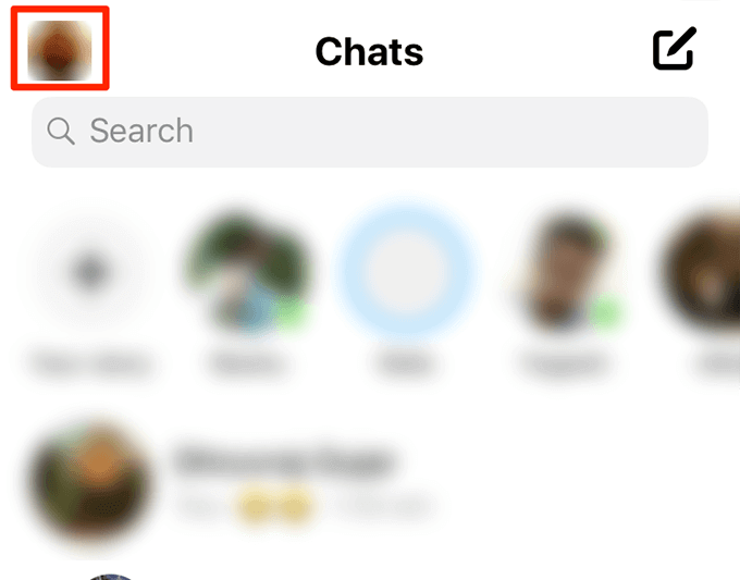 Log Out Of Facebook Messenger On iPhone image - iphone-profile-icon