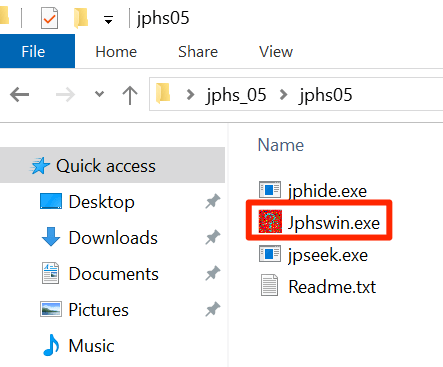 Use An App To Hide Files In a JPG Picture (Windows) image - open-jphs