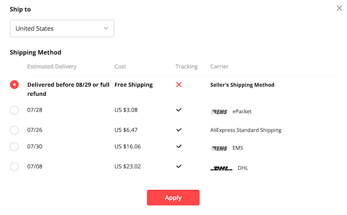 Tips And Tricks For Using AliExpress image 3 - shipping_aliexpress