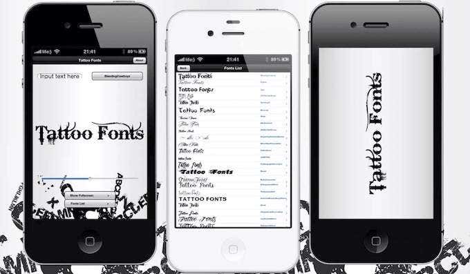 Tattoo Fonts image - tattoo-fonts-app