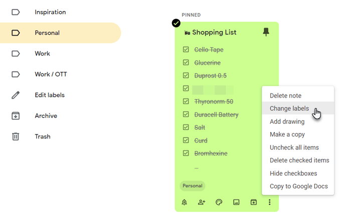 Organize Your Notes Without Folders image - 04-Google-Keep-Labels