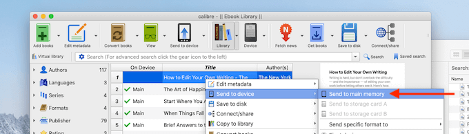 How To Send a PDF File To Kindle Using Calibre image 2 - Calibre-2.-Send-to-Kindle