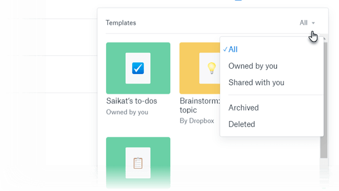 how to use dropbox paper