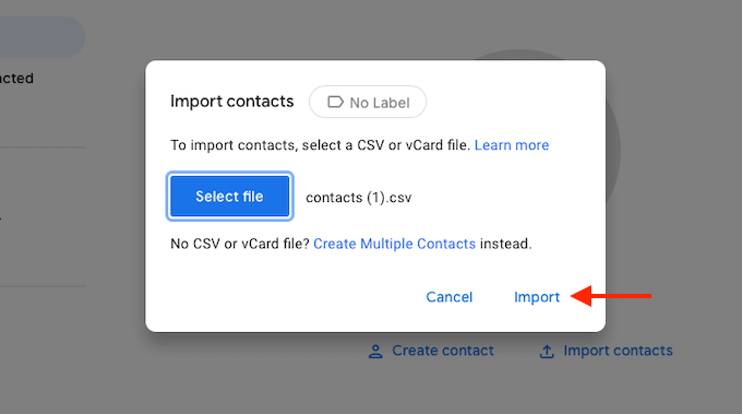 How To Import Contacts To Gmail image 4 - Gmail-Import-Click-Import-after-selecting