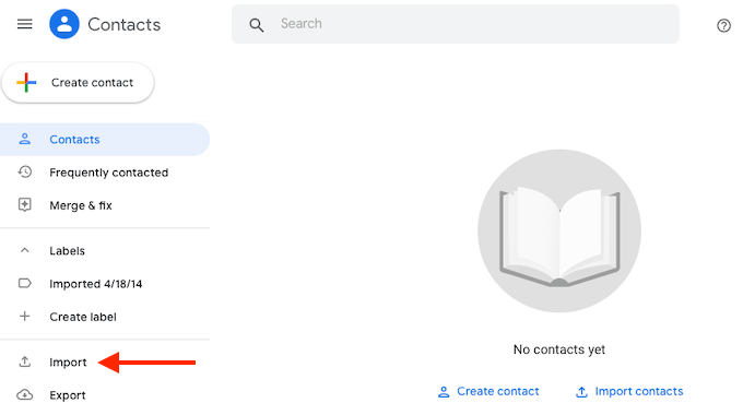 How To Import Contacts To Gmail image - Gmail-Import-Click-Import-from-Sidebar