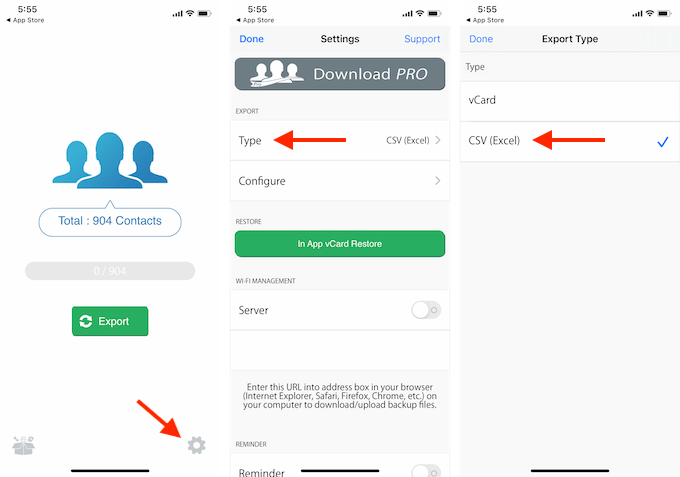 How To Export Contacts From iPhone (Without iCloud) image - My-Contacts-Backup-Change-to-CSV