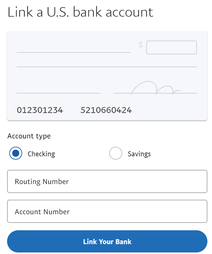 how to get routing and account number on paypal